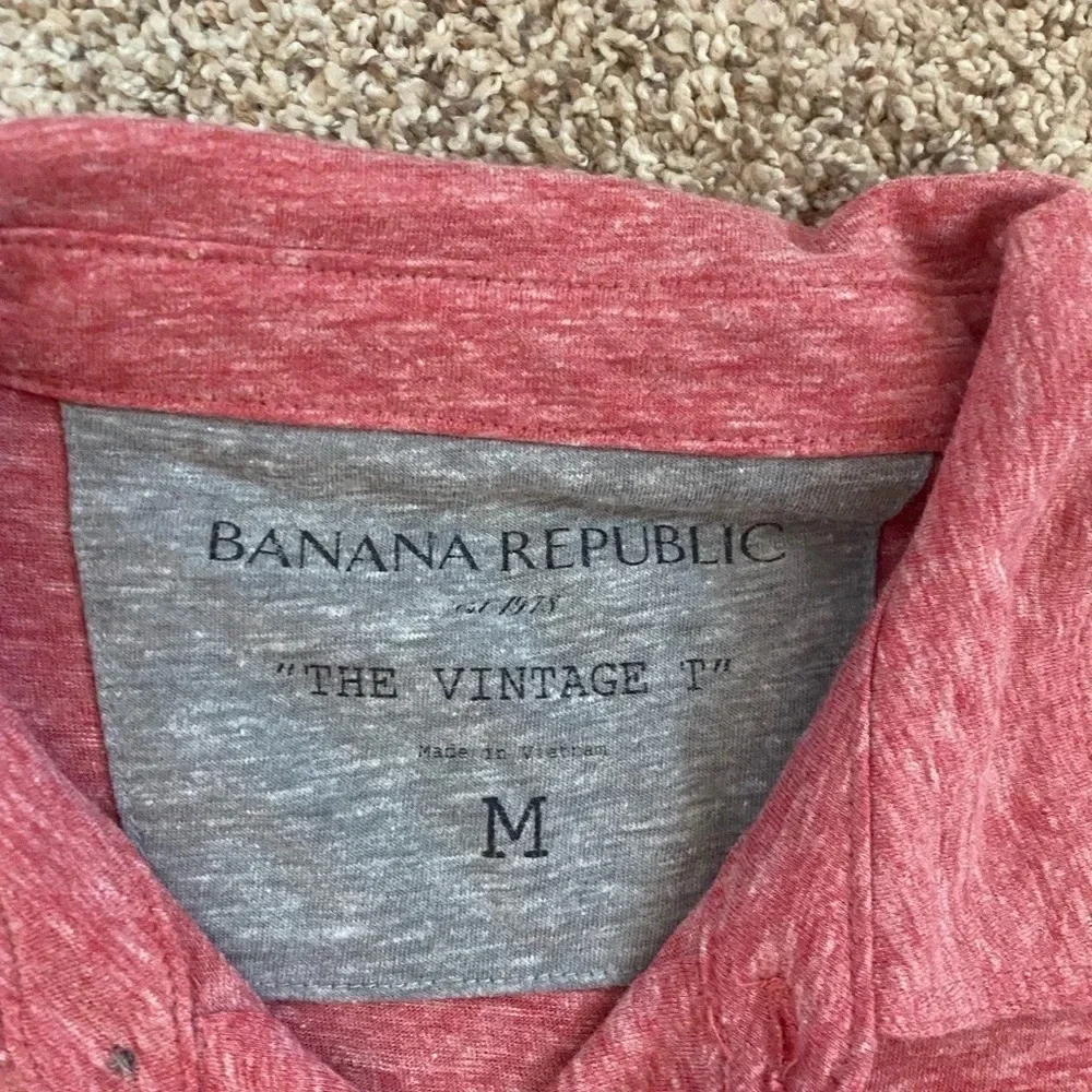Red polo shirt